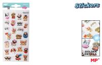 Naklejki 3D pieski. Wydawca: MP Main Paper. SmakLiter.pl Opakowanie Naklejki 3D pieski