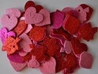 Opakowanie Naklejki 3D serca 75szt