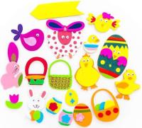 Opakowanie Naklejki 3D z pianki - Wielkanoc, 18 szt.