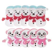 Opakowanie Naklejki 3D z pinaki bałwanki 10szt