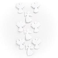 Opakowanie Naklejki brokatowe 3D - aniołki 9szt