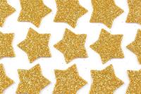 Opakowanie Naklejki brokatowe z pianki złote