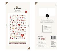 Opakowanie Naklejki Deco Serca