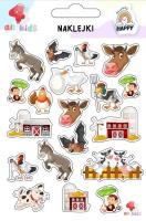 Naklejki dla dzieci Farma zwierzęta 2. Wydawca: All4Kids. SmakLiter.pl Opakowanie Naklejki dla dzieci Farma zwierzęta 2