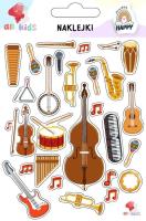 Naklejki dla dzieci Instrumenty muzyczne. Wydawca: All4Kids. SmakLiter.pl Opakowanie Naklejki dla dzieci Instrumenty muzyczne