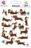 Naklejki dla dzieci Jamniki. Wydawca: All4Kids. SmakLiter.pl Opakowanie Naklejki dla dzieci Jamniki