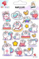 Naklejki dla dzieci Kotki jednorożce. Wydawca: All4Kids. SmakLiter.pl Opakowanie Naklejki dla dzieci Kotki jednorożce