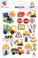 Naklejki dla dzieci Na budowie. Wydawca: All4Kids. SmakLiter.pl Opakowanie Naklejki dla dzieci Na budowie