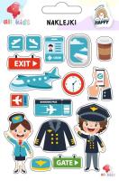 Naklejki dla dzieci Na lotnisku. Wydawca: All4Kids. SmakLiter.pl Opakowanie Naklejki dla dzieci Na lotnisku