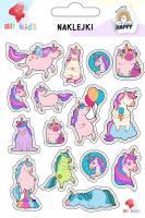 Naklejki dla dzieci Tęczowe jednorożce. Wydawca: All4Kids. SmakLiter.pl Opakowanie Naklejki dla dzieci Tęczowe jednorożce