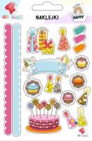 Naklejki dla dzieci Urodziny. Wydawca: All4Kids. SmakLiter.pl Opakowanie Naklejki dla dzieci Urodziny