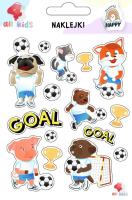 Naklejki dla dzieci Zwierzęta na boisku. Wydawca: All4Kids. SmakLiter.pl Opakowanie Naklejki dla dzieci Zwierzęta na boisku