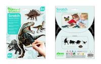 Naklejki do wydrapywania - Dinozaury. Wydawca: AVENIR. SmakLiter.pl Opakowanie Naklejki do wydrapywania - Dinozaury
