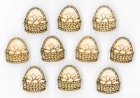Opakowanie Naklejki drewniane koszyczki