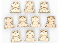 Opakowanie Naklejki drewniane LTC-004A1 2cm 10szt