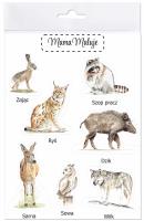 Naklejki duże Zwierzęta leśne 2. Wydawca: Mama Maluje. SmakLiter.pl Opakowanie Naklejki duże Zwierzęta leśne 2