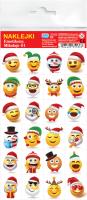 Opakowanie Naklejki. Emotikony. Mikołaje