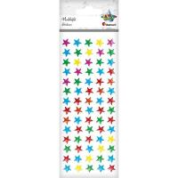 Opakowanie Naklejki foliowe gwiazdki 10x10 70szt.