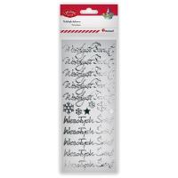 Opakowanie Naklejki foliowe Wesołych Świąt