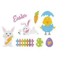 Opakowanie Naklejki Haft diamentowy radosna Wielkanoc