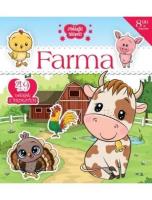 Naklejki IskierkiI brokatowe. Farma. Autor:   Praca zbiorowa. SmakLiter.pl Okładka książki Naklejki IskierkiI brokatowe. Farma