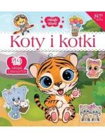 Naklejki IskierkiI brokatowe. Koty i kotki. Autor:   Praca zbiorowa. SmakLiter.pl Okładka książki Naklejki IskierkiI brokatowe. Koty i kotki