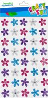Opakowanie Naklejki kwiatuszek brokat 40szt
