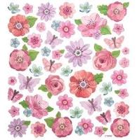 Opakowanie Naklejki kwiaty 46szt