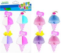 Opakowanie Naklejki lody harmonijka 6szt