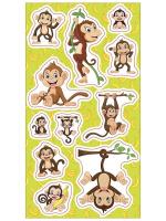 Opakowanie Naklejki Małpki