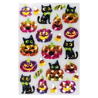 Opakowanie Naklejki metalizowane halloweenowe