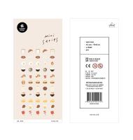 Naklejki Mini Jedzenie #1. Wydawca: Suatelier. SmakLiter.pl Opakowanie Naklejki Mini Jedzenie #1