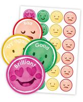 Opakowanie Naklejki motywacyjne - Język ang. Nastroje 48szt