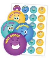 Opakowanie Naklejki motywacyjne - Język angielski Buźki 48szt