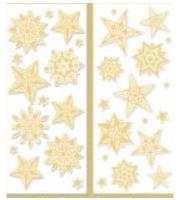 Opakowanie Naklejki na folii gwiazdki 10x22cm