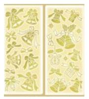 Opakowanie Naklejki na folii mikołaje i renifery