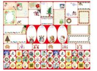 Opakowanie Naklejki na prezenty 30x23cm 140szt