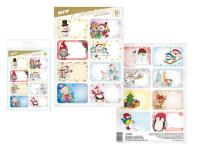 Opakowanie Naklejki na prezenty BN dziecięce 16szt MIX