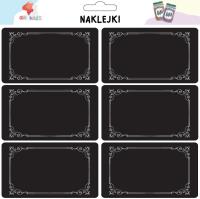 Naklejki na przetwory Czarne. Wydawca: All4Kids. SmakLiter.pl Opakowanie Naklejki na przetwory Czarne