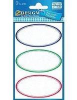 Opakowanie Naklejki na przetwory - elipsy kolorowe