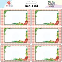Naklejki na przetwory Warzywa. Wydawca: All4Kids. SmakLiter.pl Opakowanie Naklejki na przetwory Warzywa