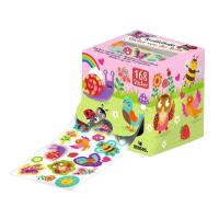 Naklejki na rolce różowe 168szt. Wydawca: Moses. SmakLiter.pl Opakowanie Naklejki na rolce różowe 168szt