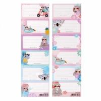 Opakowanie Naklejki na zeszyt Koala/Leniwiec (25szt)