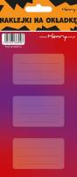 Opakowanie Naklejki na zeszyty - Czerwono-fioletowe (12szt)