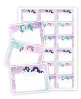 Opakowanie Naklejki na zeszyty jednorożce 2 18szt