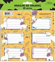 Naklejki na zeszyty - Lamy (12szt). Wydawca: Henry. SmakLiter.pl Opakowanie Naklejki na zeszyty - Lamy (12szt)