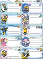 Opakowanie Naklejki na zeszyty Minionki