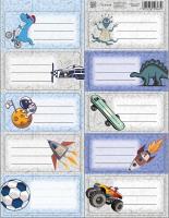 Opakowanie Naklejki na zeszyty No Name - Chłopiec