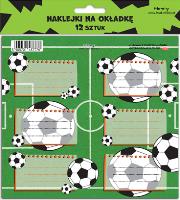 Naklejki na zeszyty - Piłka (12szt). Wydawca: Henry. SmakLiter.pl Opakowanie Naklejki na zeszyty - Piłka (12szt)