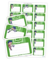 Opakowanie Naklejki na zeszyty piłkarze 18szt